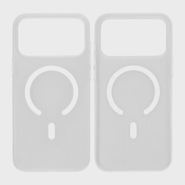 Korrugerat Mobilskal för iPhone 17 Pro - Frostat Vit