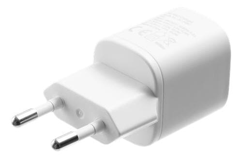 Deltaco PD Väggladdare med USB-A till Lightning Kabel 1m, 20W - Vit