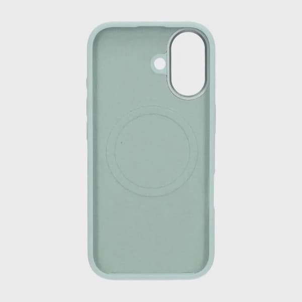 Mobilskal Silikon med Kamera Metallram för iPhone 17 - Grön