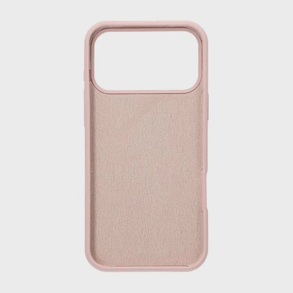 Mjukt Silikonskal för iPhone 17 Pro Max - Sandrosa