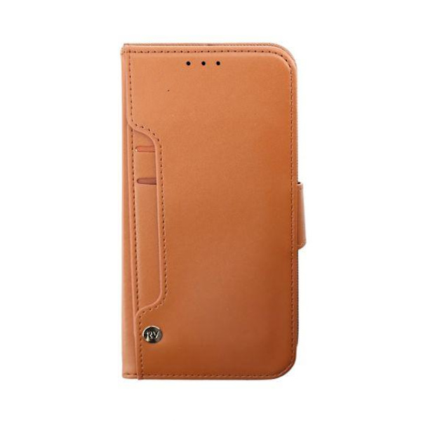 iPhone 14 Pro Max Plånboksfodral Extra Kortfack Rvelon Brun Färg