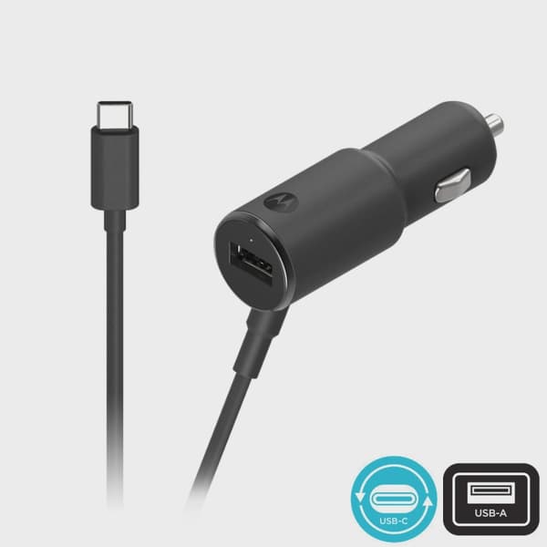 Motorola TurboPower 36 Duo Billaddare med USB-C