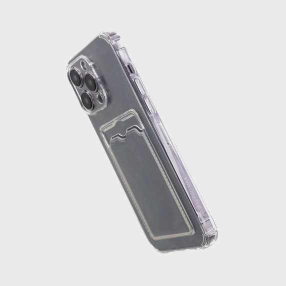 Transparent Mobilskal med Korthållare för iPhone 14 Pro