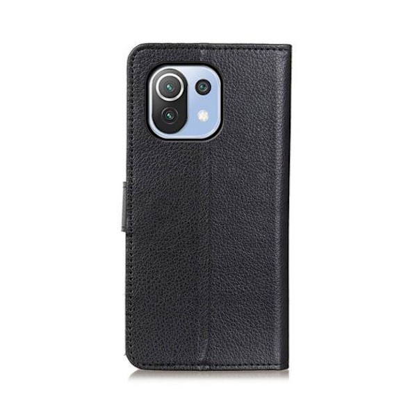 Flip Stand Leather Wallet Case For Xiaomi Mi 11 Black