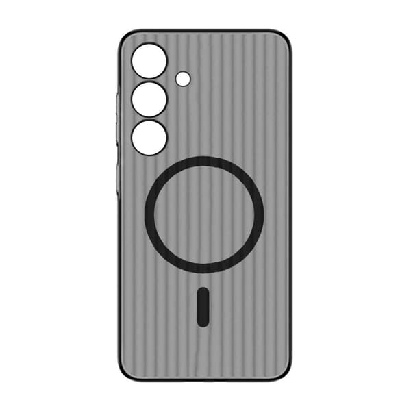 Samsung S24 Plus Mobilskal Korrugerad Anti-Halk - Svart