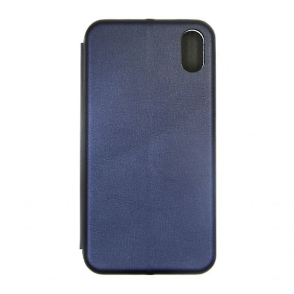 Flip Stand PU Leather Case For iPhone XS Max Midnight Blue