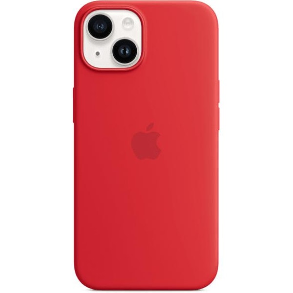 APPLE Silikonskal med Magsafe till iPhone 14 - Röd