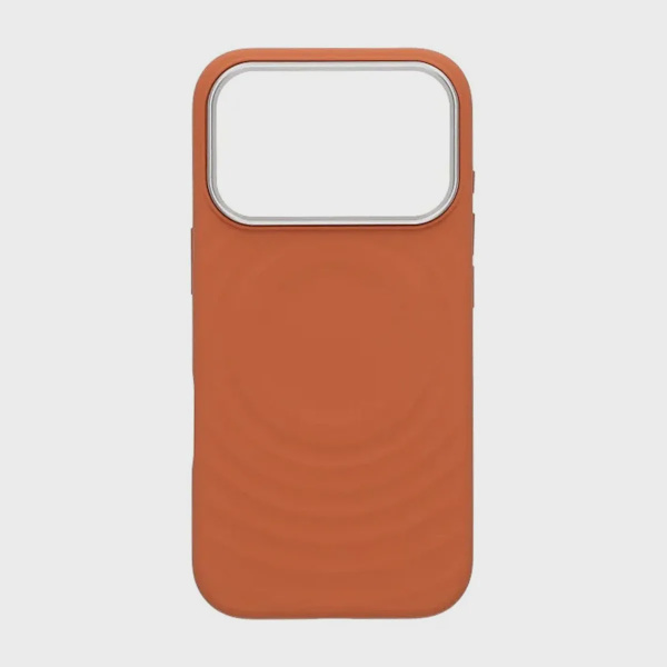 Mobilskal Silikon med Magsafe för iPhone 17 Pro - Orange