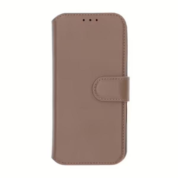 iPhone 16 Pro Plånboksfodral Äkta Läder Rvelon - Brun