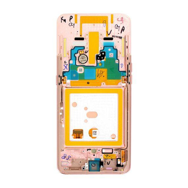 Samsung Galaxy A80 LCD Skärm med Display Original - Rosa Guld