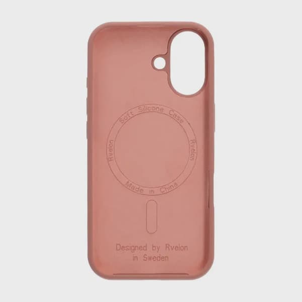 Rvelon Mobilskal Silikon MagSafe för iPhone 17 - Mocka Rosa