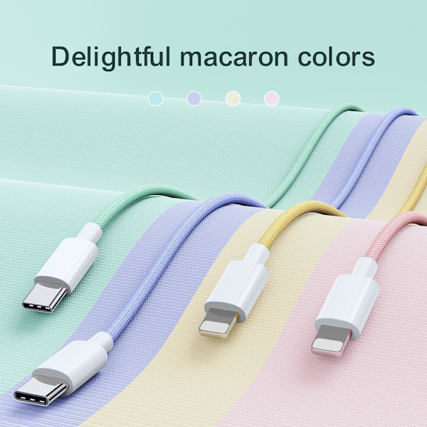 SiGN Boost USB-C till Lightning Kabel, 20W, 1m - Grön