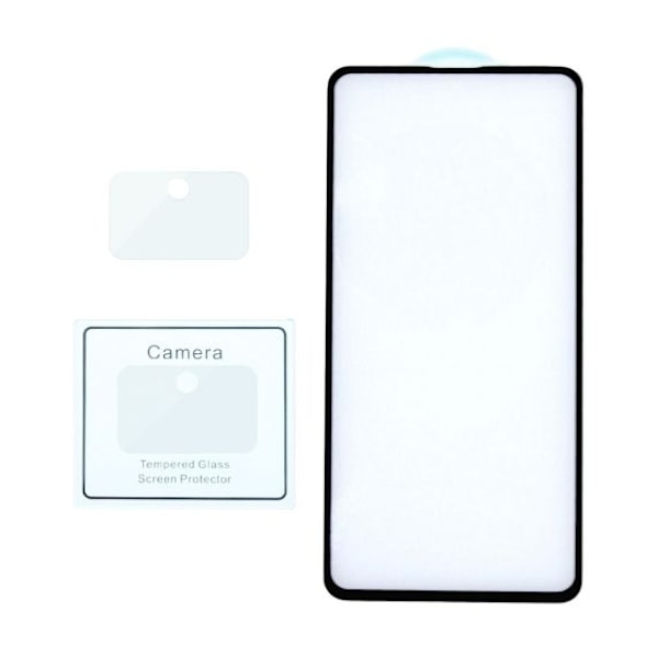 Skärmskydd och kameraskydd Samsung A71 - 3D Härdat Glas