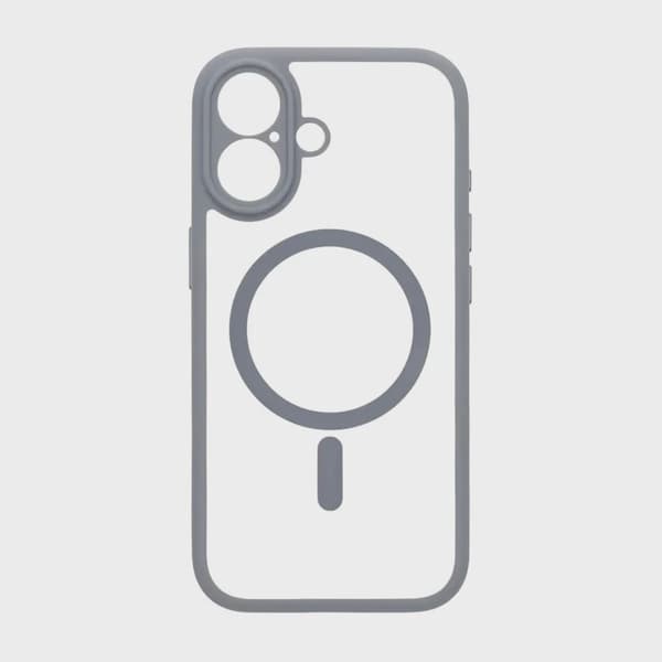 Skal för iPhone 17 med MagSafe & Kameraskydd med Grå