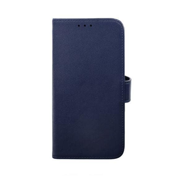 iPhone 14 Pro Plånboksfodral Läder Rvelon Färg Blå