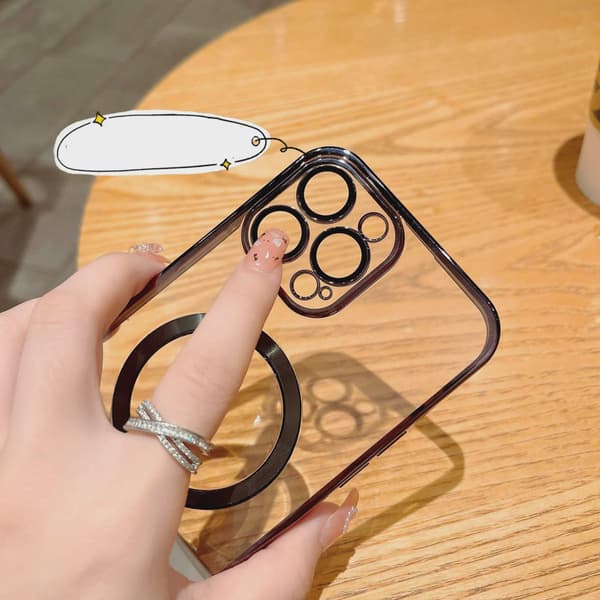 Applicable Ip Wireless Charger Magsafe Magnetic Phone Case Cangling Green