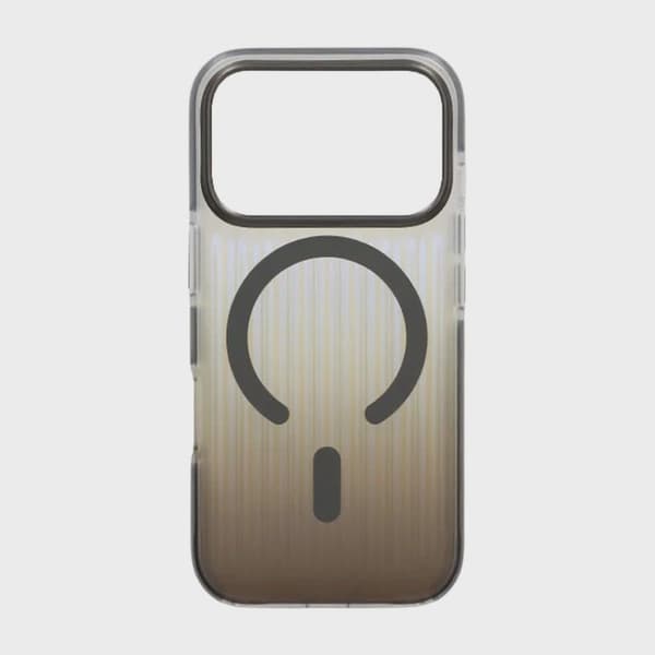 Korrugerat MagSafe-skal för iPhone 17 Pro - Gradient Grå