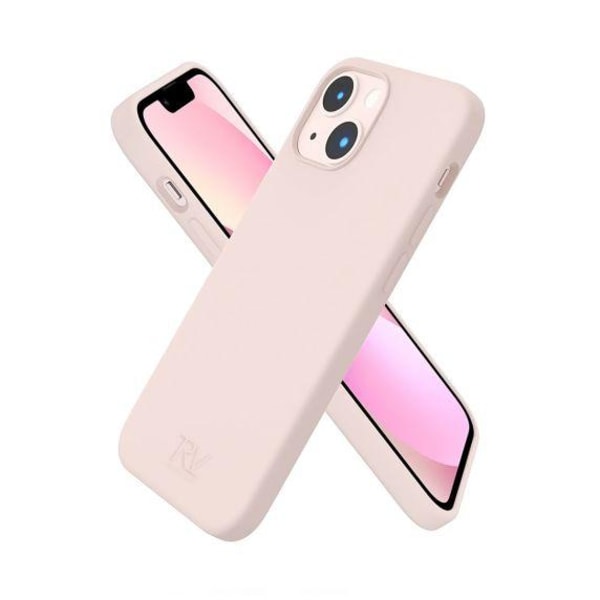 RV Liquid Silicone Case For iPhone 14 Pink Sand