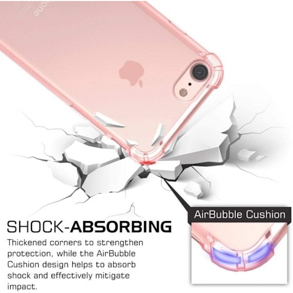 Stöttåligt Skal iPhone 7/8/SE (2020/2022) - Rosa
