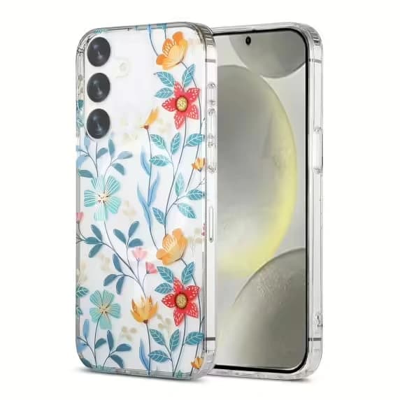 Samsung Galaxy S24 Plus Mobilskal Magnet - Blommor & Kvistar
