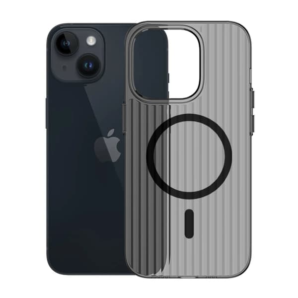iPhone 15 Mobilskal Korrugerad - Svart