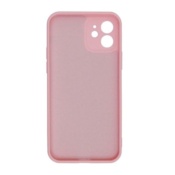 iPhone 12 Silikonskal med Kameraskydd - Rosa