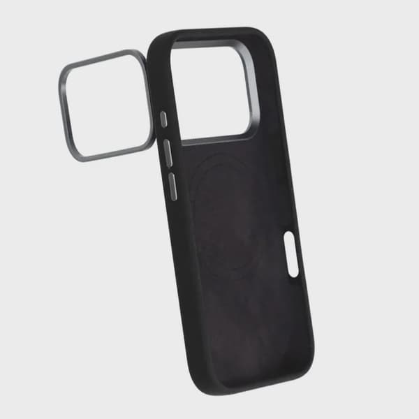 Mobilskal Silikon Magsafe och Statv iPhone 17 Pro - Svart