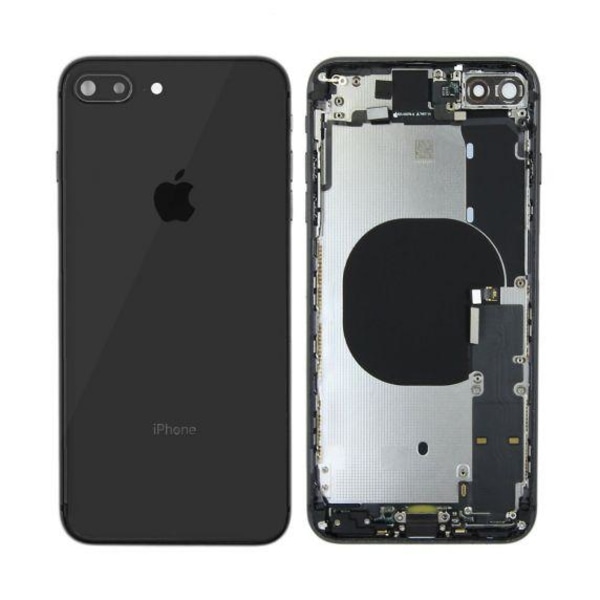 iPhone 8 Plus Baksida Med Komplett Ram - Svart