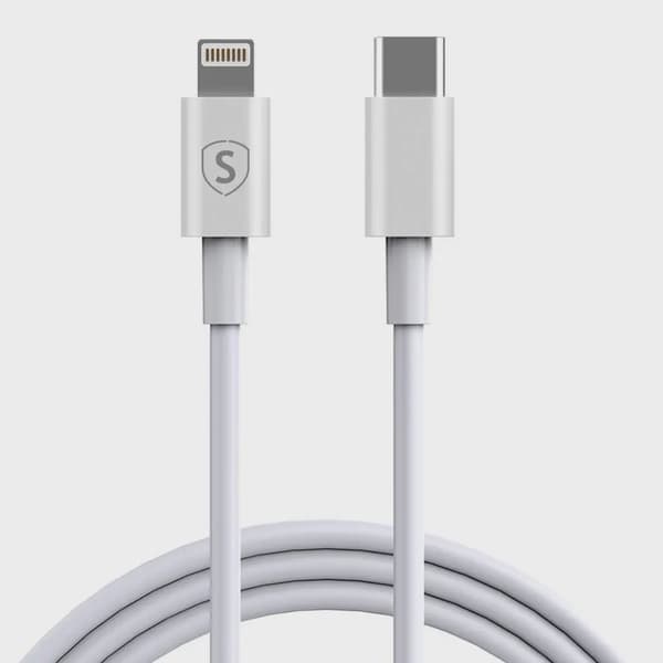 SiGN USB-C till Lightning Kabel 2.4A, 1m - Vit