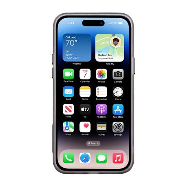 iPhone 14 Pro Mobilskal - Frostat Svart