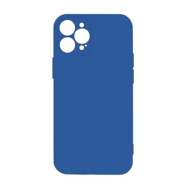 iPhone 12 Pro Max Silikonskal med Kameraskydd - Blå