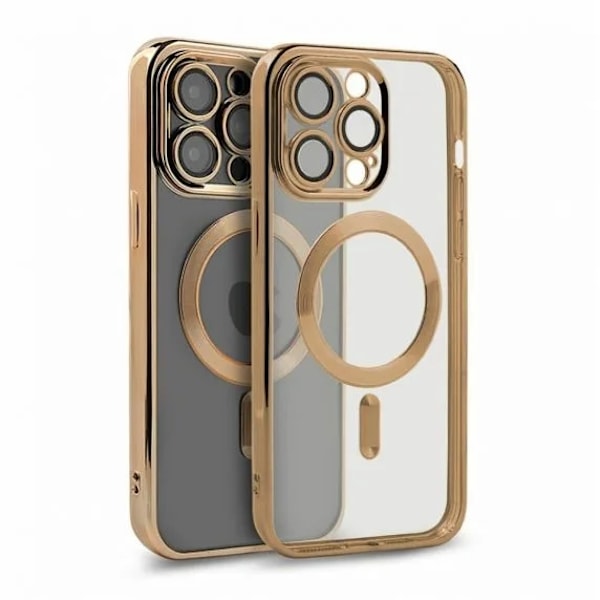 Luxury Mobilskal med Magsafe iPhone 15 Pro Max - Guld