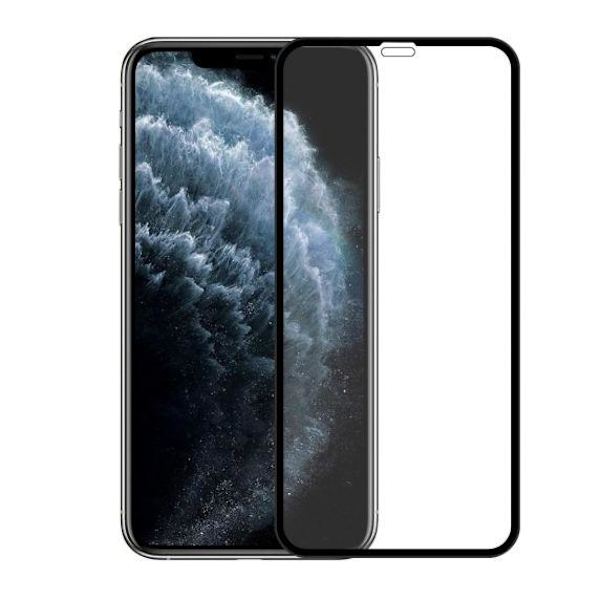 Skärmskydd iPhone XS/11 Pro Max - 3D Härdat Glas Svart
