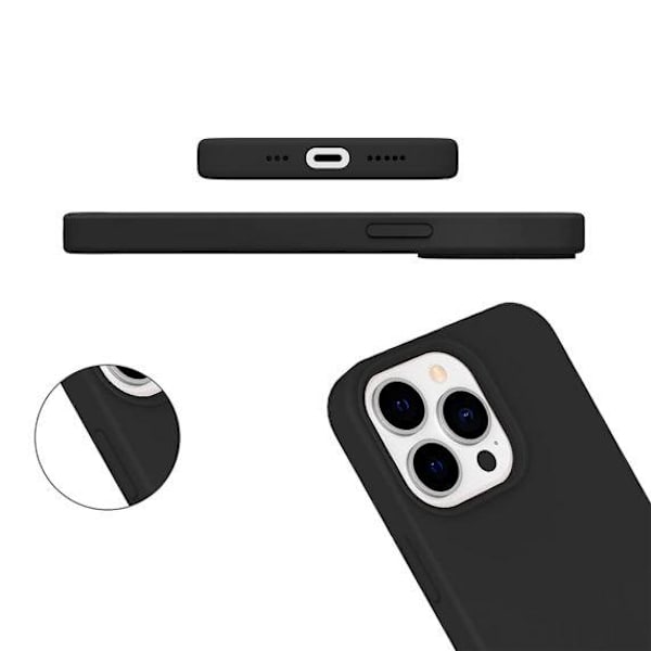 iPhone 13 Pro Max Liquid Silicone Case Black
