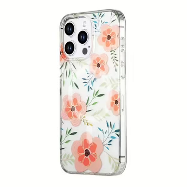 iPhone 13 Pro Max Mobilskal MagSafe - Blommor Rosa