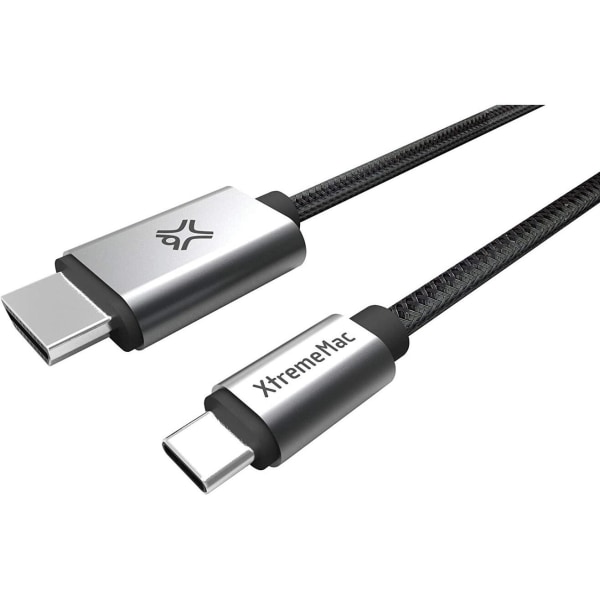 XtremeMac typ-C USB-C till HDMI-kabel - Svart 2M