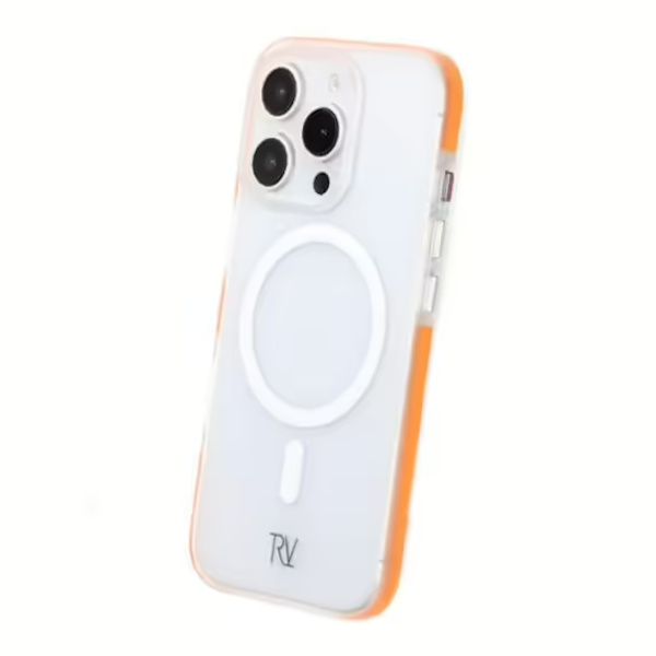 iPhone 16 Pro Mobilskal Korrugerad Magsafe Rvelon - Orange