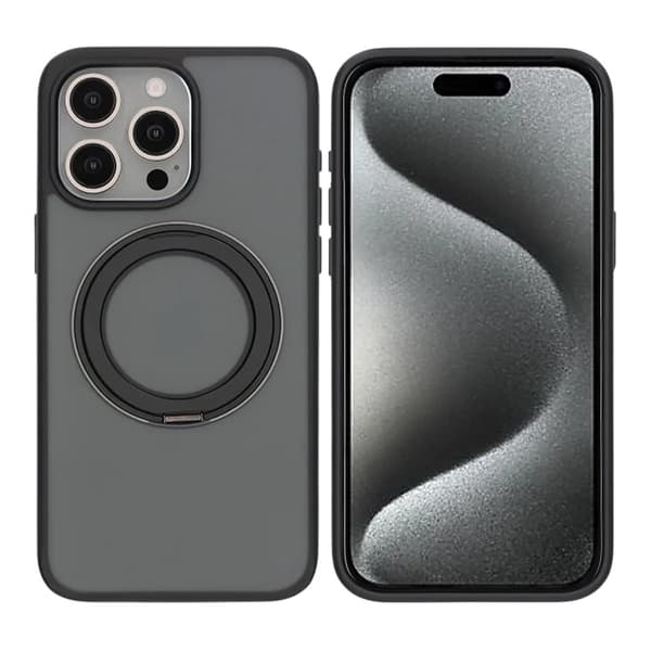 Phone 15 Pro Max Mobilskal med Magsafe Stativ - Svart