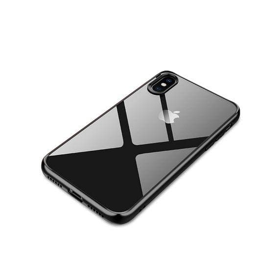 iPhone XS Max Transparent Shockproof With TPU Edge Case Black