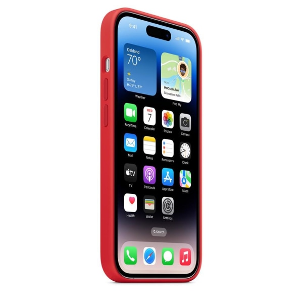 APPLE Silikonskal med Magsafe till iPhone 14 Pro - Röd