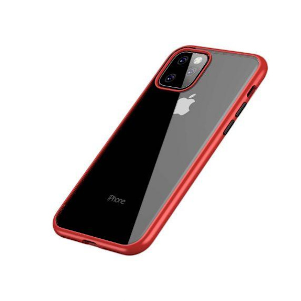 TPU Edge Transparent Shockproof Case For iPhone 11 Red