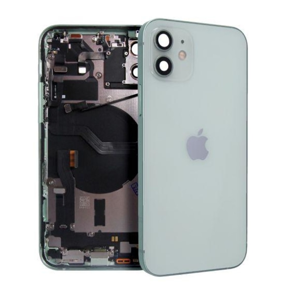 iPhone 12 Baksida/Komplett Ram - Grön