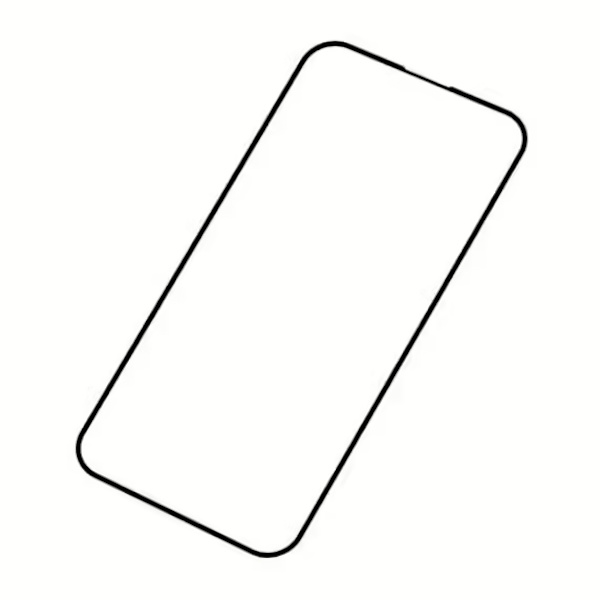 Skärmskydd iPhone 15/16 - 3D Härdat Glas Svart