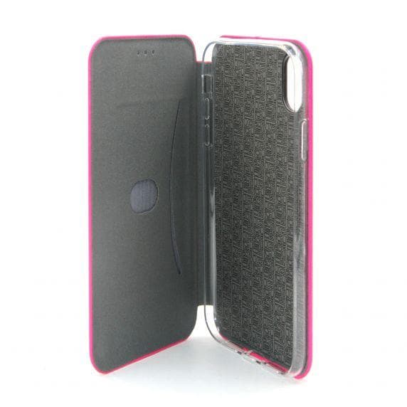 Flip Stand PU Leather Case For iPhone X/XS Rose Red