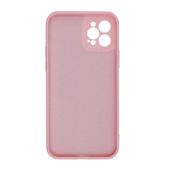 iPhone 12 Pro Soft Silicone Case Pink with Camera Cover