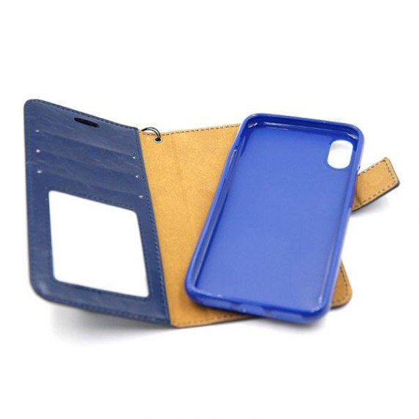 Detachable Leather Case For iPhone X/XS Blue