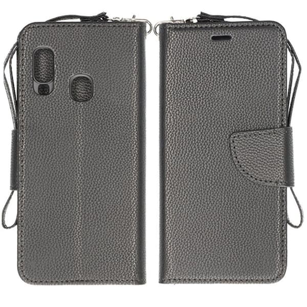 Samsung A40 Plånboksfodral med Stativ - Svart