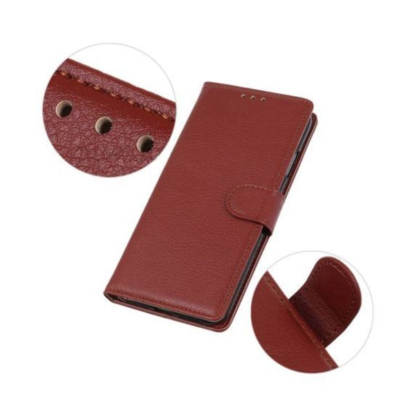 Flip Stand Leather Wallet Case For Xiaomi Mi 11 Brown