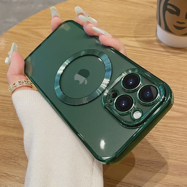 Applicable Ip Wireless Charger Magsafe Magnetic Phone Case Blue
