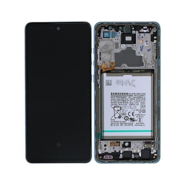 Samsung Galaxy A72 4G/5G Skärm med LCD Display Original - Blå